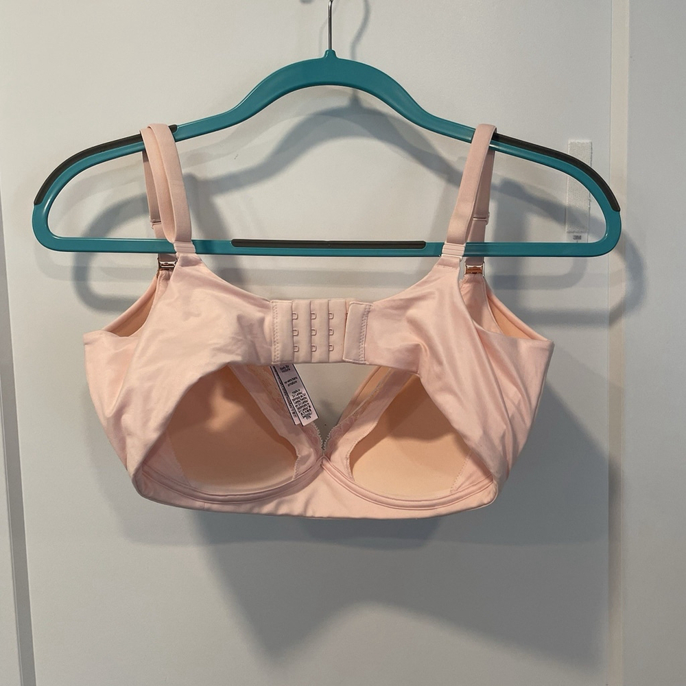 Victoria's Secret Body By Victoria No Wire Nursing Bra Sz 34DDD Pink Lined NWOT - Picture 2 of 7